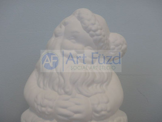 Medium Vintage Santa Claus with Folded Hands (Goes with Mrs Claus Knitting) Figurine ~ 4.75 x 3.5 x 9