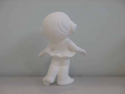 Large Smiley Ballerina Figurine ~ 6.75 x 5 x 9.25