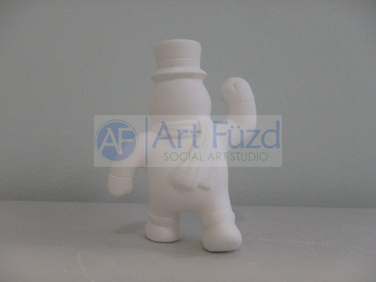 Cute Snowman with Snowball Ornament ~ 2.75 x 1.75 x 3.75