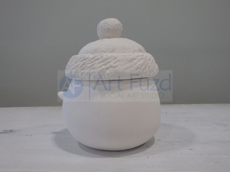 Snuggles the Snowman Tasse mit Deckel ~ 6 Zoll hoch