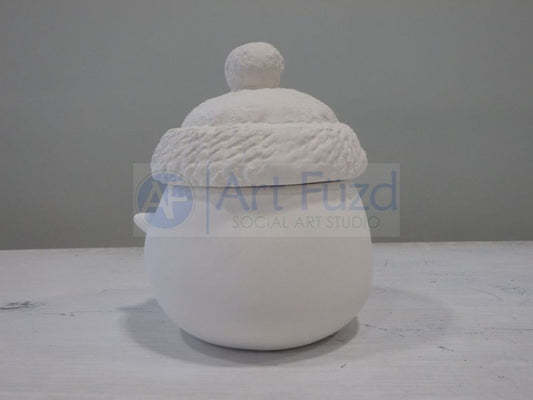 Snuggles the Snowman Mug with Lid ~ 6 in. high