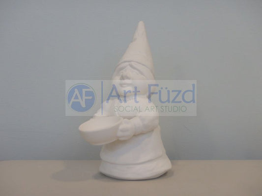 Large Mrs Gnome with Serving Bowl Figurine ~ 6 x 8 x 12