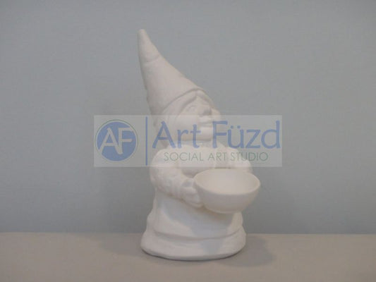 Large Mrs Gnome with Serving Bowl Figurine ~ 6 x 8 x 12