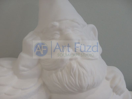 Large Gnome with Pot of Gold Figurine ~ 11.5 x 6 x 7.75