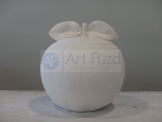 Large Apple Cookie Jar or Canister with Lid ~ 9 in. dia. x 9 in. high