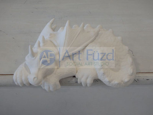 Large Shelf Sleeper Dragon Figurine ~ 7 x 4 x 8