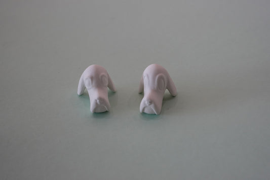 BUNDLE:  2 dog heads