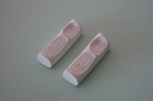 BUNDLE:  2 small wooden logs ~ 3.75 x 1.25 x 1
