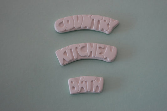 Kleines flaches Wortbanner – Bad ~ 2 x 1