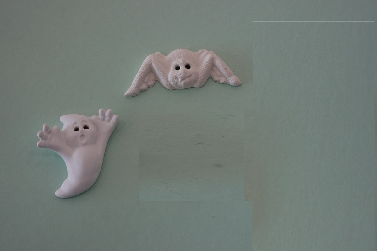 BUNDLE:  2 spooky eyes ~ bat and ghost