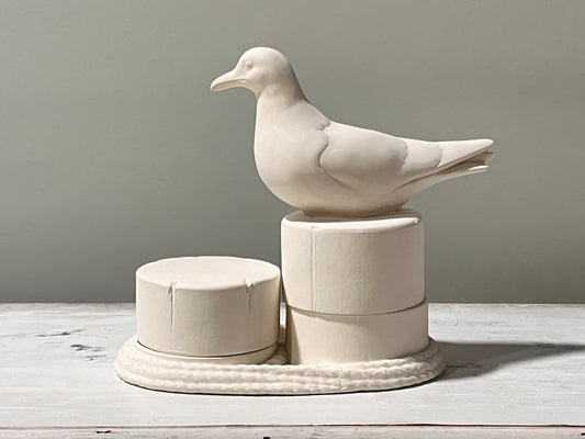 xxx-Perched Bird Serving Containers Set with Rope Edge (3 PCS) ~ approx. 10 x 4 x 9