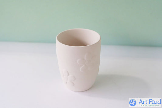 Vaso pequeño Flower Power (8 oz) ~ 3 pulgadas de diámetro x 3,75 pulgadas de alto