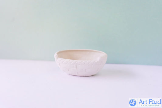 Small Oval Wicker Basket (no handle) ~ 3.5 x 2.25 x 1.5