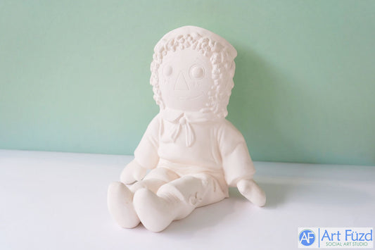 Classic Raggedy Andy Bookend ~ 7 x 6.5 x 7.25