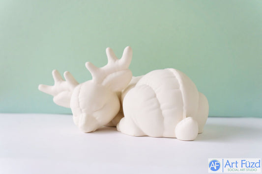 xxx-Large Lounging Softee Reindeer ~ 9.25 x 5.75 x 4.5