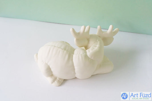 xxx-Large Lounging Softee Reindeer ~ 9.25 x 5.75 x 4.5