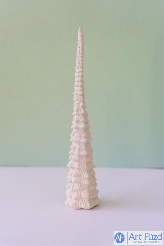 Árbol de Navidad alto y muy delgado (sin agujeros) ~ 2 a 2,5 pulgadas de diámetro por 8,5 a 11,75 de alto