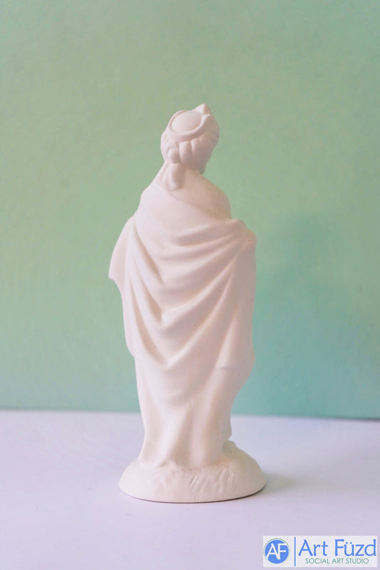 Medium Wiseman with Container ~ 3.5 x 3 x 7