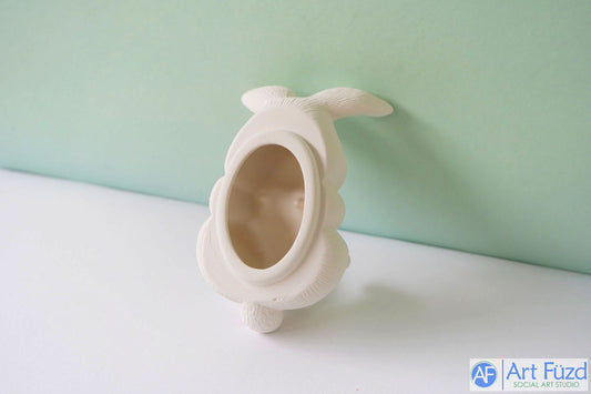 xxx-Medium Sleeping Happy Bunny ~ 5.75 x 4 x 3