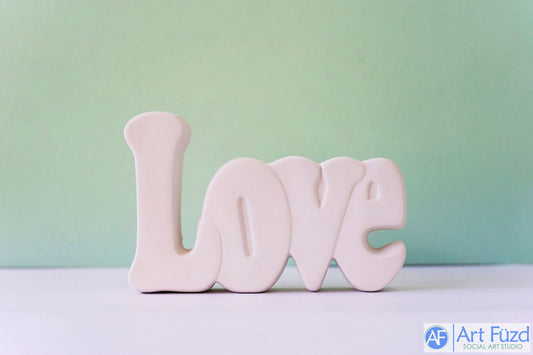 Love Word Standing Plaque ~ 6.75 x 4.5