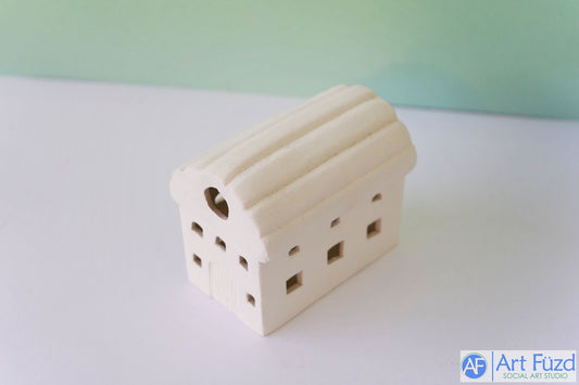 xxx-Small Building or Barn with Cut-Out Windows ~ 4.5 x 3.5