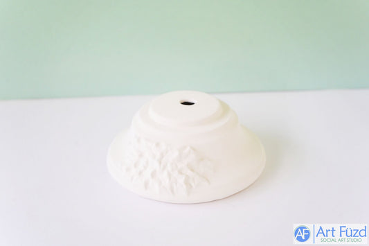 Christmas Tree Base with Mistletoe ~ 5 x 5 x 1.75