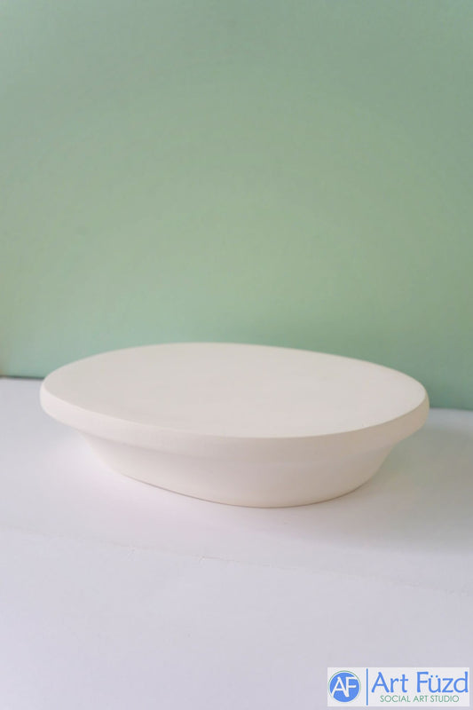 Base o plataforma elevada ovalada grande ~ 12 x 10 x 2,5