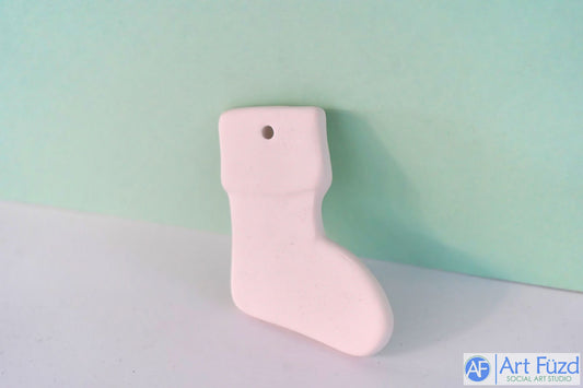 Flat Stocking Holiday Ornament ~ 3 in. high