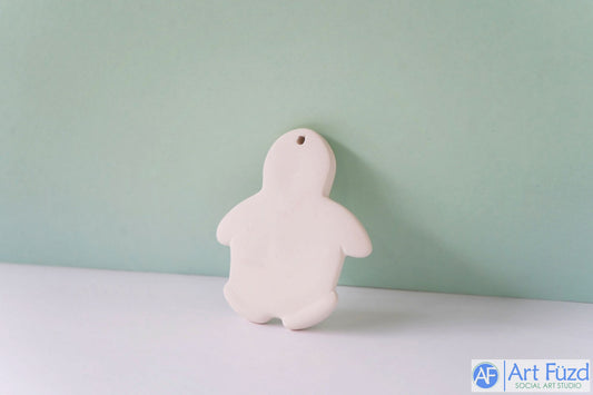 Flat Penguin Holiday Ornament ~ 3 x 3.5