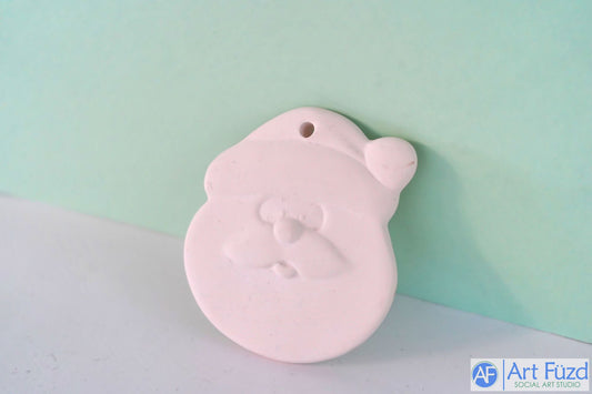 Flat Santa Holiday Ornament ~ 3.5 in. high