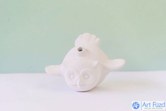 Flying Chubby Owl Holiday Ornament, includes Hook ~ 3.75 x 4.75