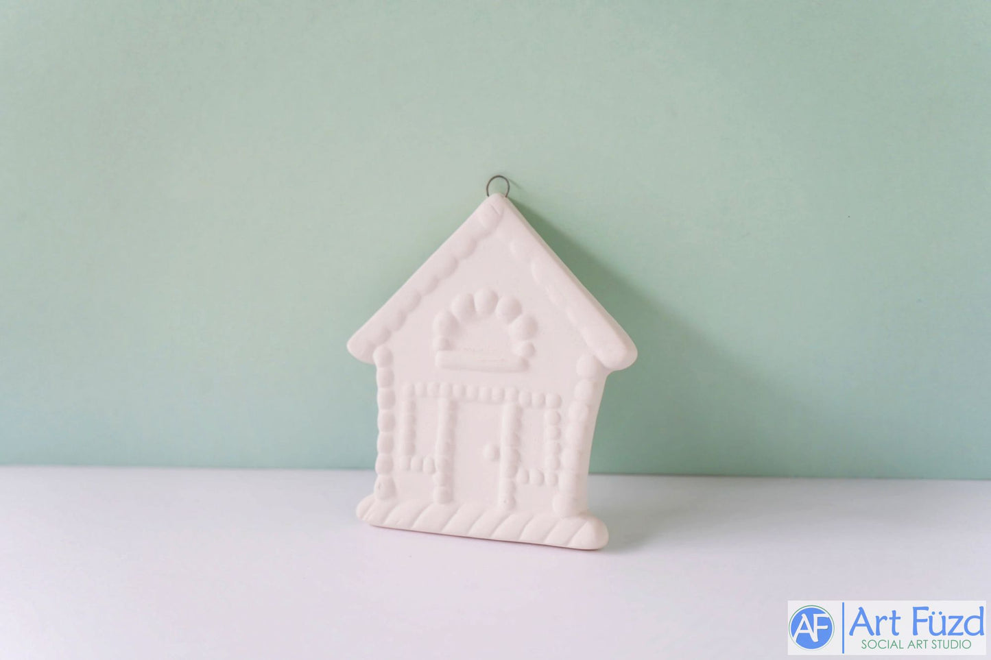 Flat Gingerbread House Holiday Ornament ~ 3.25 x 3.5