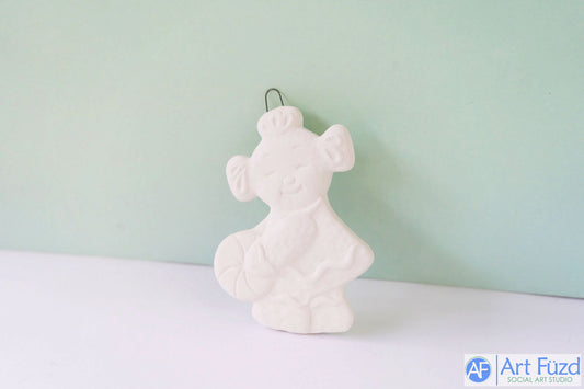 Flat Gingerbread Girl with Candy Holiday Ornament ~ 2.5 x 3.75 x 0.25