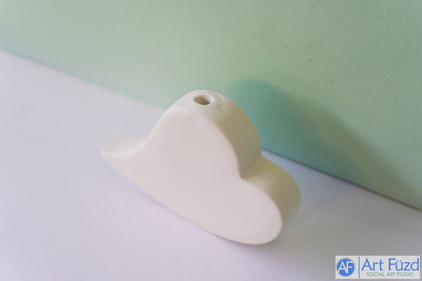 Slanted Heart Post Card or Photo Display Stand, includes Wire Attachment ~ 5 x 1 x 4.25