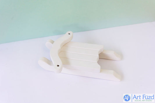 Trineo de invierno antiguo (4 piezas) ~ 9 x 4 x 3