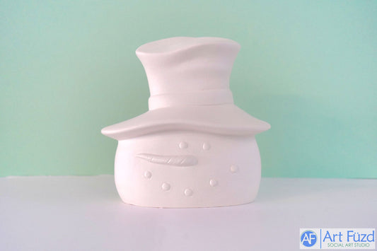 “Let It Snow” Cut-Outs Double Sided Snowman Head ~ 8 x 4.75 x 8