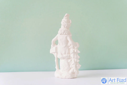 Medium Slim Snowman Leaning on Mailbox and Tree ~ 4.5 x 2 x 8