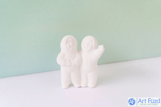 Snowbabies Standing Together ~ 3 x 1.5 x 3.25