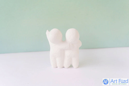 Snowbabies Standing Together ~ 3 x 1.5 x 3.25