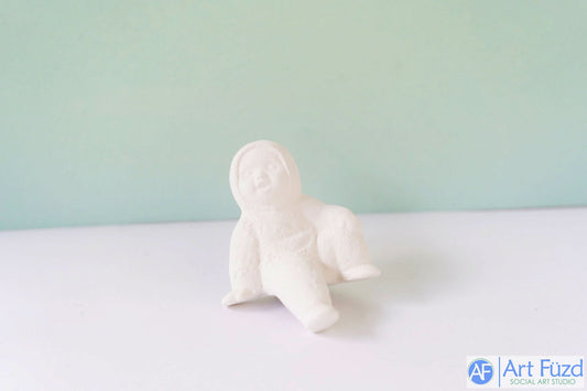 Snowbaby Sitting and Laughing ~ 3 x 2.25 x 2