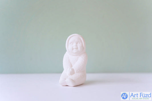 Snowbaby Sitting with Arms Clasped ~ 2 x 1.25 x 3.5