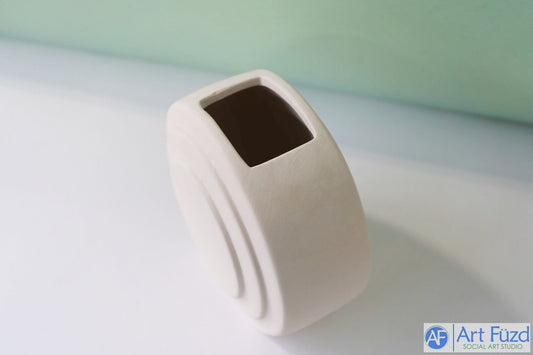 Medium Art Deco Button Vase (32 oz.) ~ 5.5 x 2.75 x 6.5