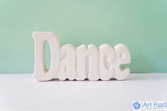 Dance Word Standing Plaque ~ 8.25 x 4