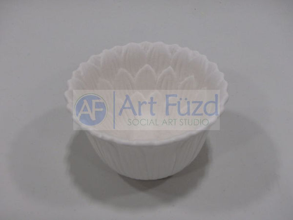Small Vertical Sunflower Bowl ~ 4.5 in. dia. x 2.75 in. high