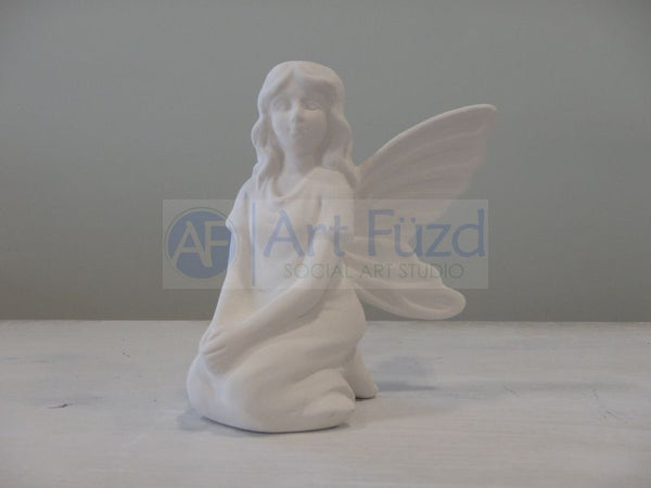 Kneeling Fairy with Butterfly Wings Figurine ~ 4 x 3.75 x 4.5