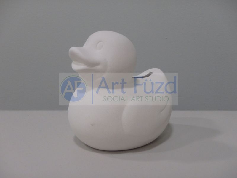 Small Rubber Ducky Bank ~ 4.75 x 3.75 x 4.5