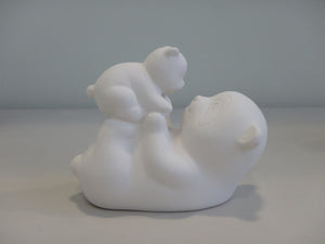 Mama and Baby Panda Figurine ~ 6.25 x 3.25 x 4.5
