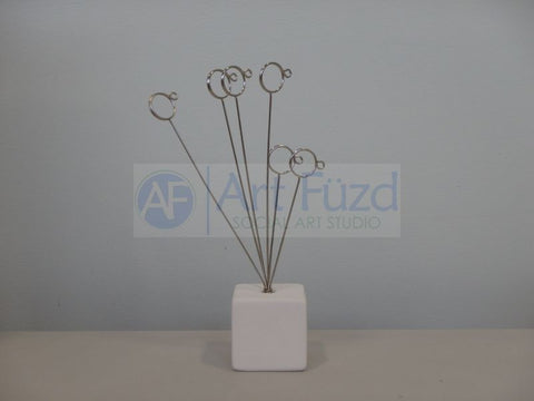 Square Block Post Card or Photo Display Stand, includes Wire Attachment ~ 2 x 2 x 2