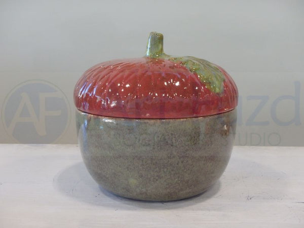 Large Acorn Jar with Lid ~ 6.5 in. dia. x  6 in. high