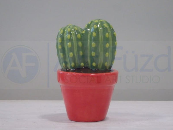 Magnificent Cactus Succulent in Flower Pot Figurine ~ 3.5 x 3.5 x 5